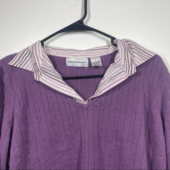 Purple Alfred Dunner Sweater - Picture 4 of 6